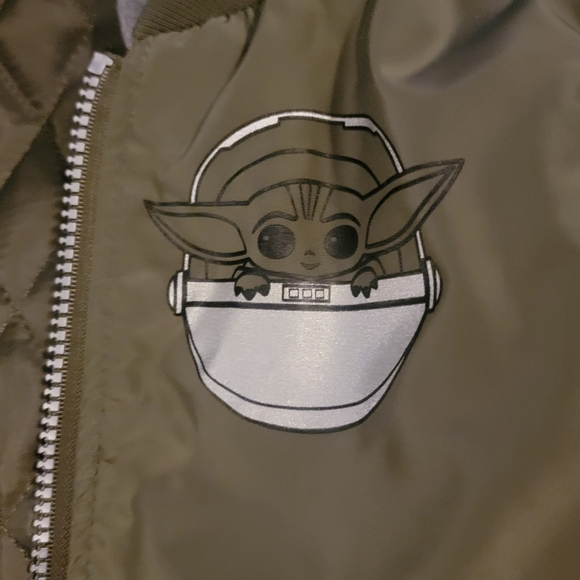 Star Wars Yoda Jacket Olive 4T Disney New Without Tags - Picture 7 of 10